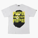 Bape Ape Head Multi Print Tee White