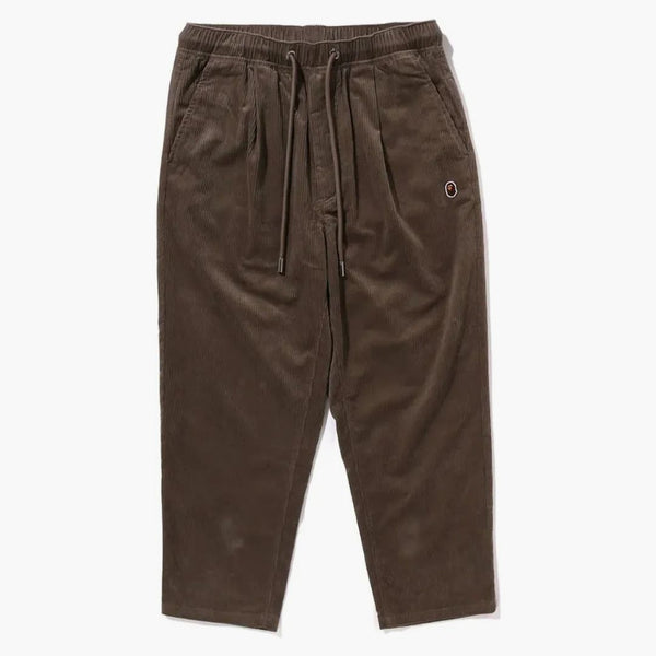 Bape Ape Head One Point Corduroy Chef Kalhoty OliveDrab