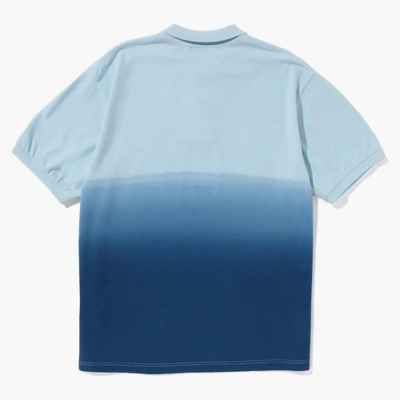 Bape Ape Head One Point Gradation Relaxed Fit Polo Blue