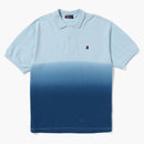 Bape Ape Head One Point Gradation Relaxed Fit Polo Blue