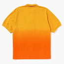 Bape Ape Head One Point Gradation Relaxed Fit Polo Orange