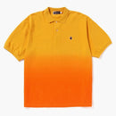 Bape Ape Head One Point Gradation Relaxed Fit Polo Orange