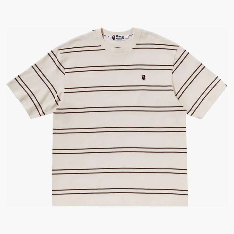 Bape Ape Head One Point Hoop uvolněná fit Tee Ivory