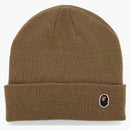 Bape Ape Head One Point Knit Cap (FW21) Beige