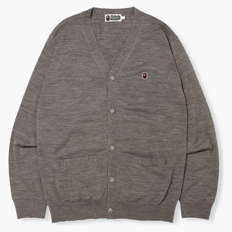 BAPE APE HEAD ONE BOD Pletení svetr šedá