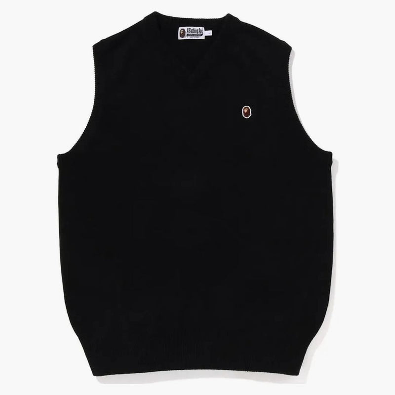 Bape Ape Head One Point Pletení vesta černá
