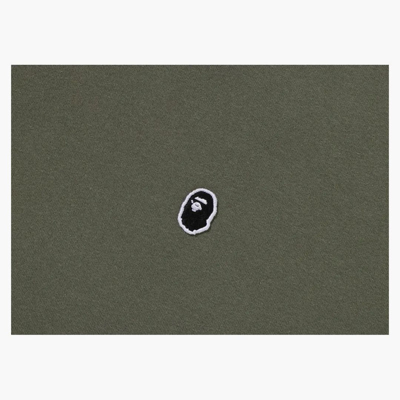 Bape Ape Head One Point Pullover Hoodie Olivedrab
