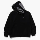 Bape Ape Head One Point Shark Zip Hoodie Black
