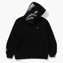 Bape Ape Head One Point Shark Zip Hoodie Black