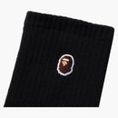 Bape Ape Head One Point Socks (3 Pack) Black