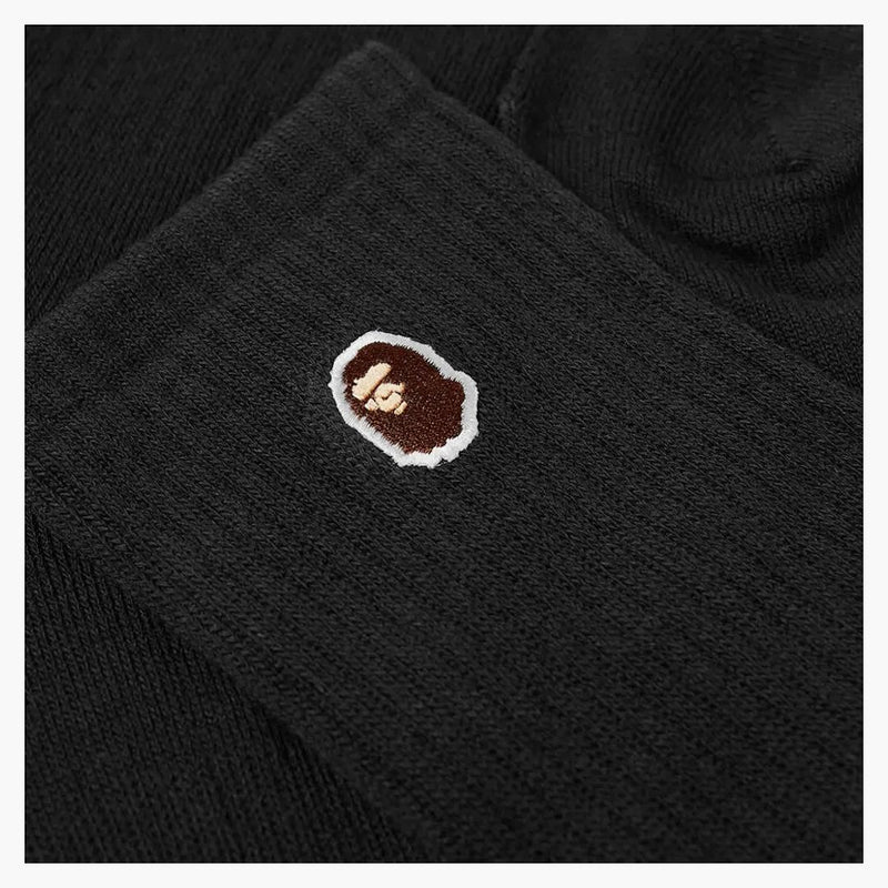 BAPE APE TEAD ONE POINT SOCK NERO