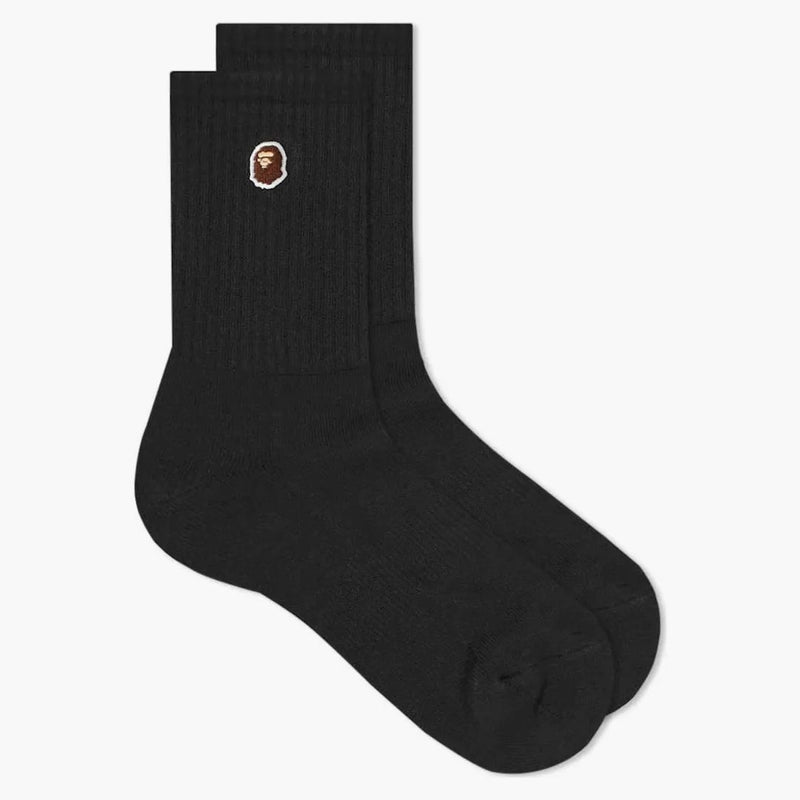 BAPE APE TEAD ONE POINT SOCK NERO