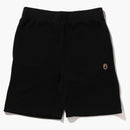 Bape Ape Head One Point Sweat Short Black