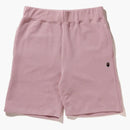 Bape Ape Head One Point Sweat Short Pink