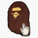 Bape Ape Head Online Rug Brown