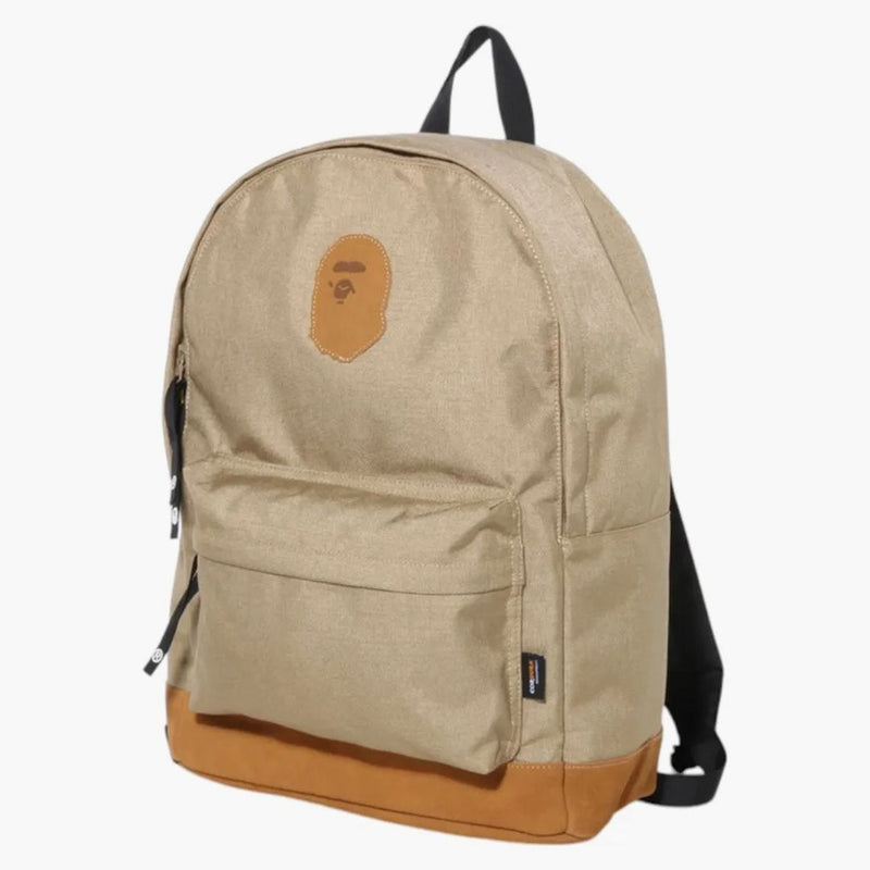 Bape Ape Head Patch Cordura Daypack Beige