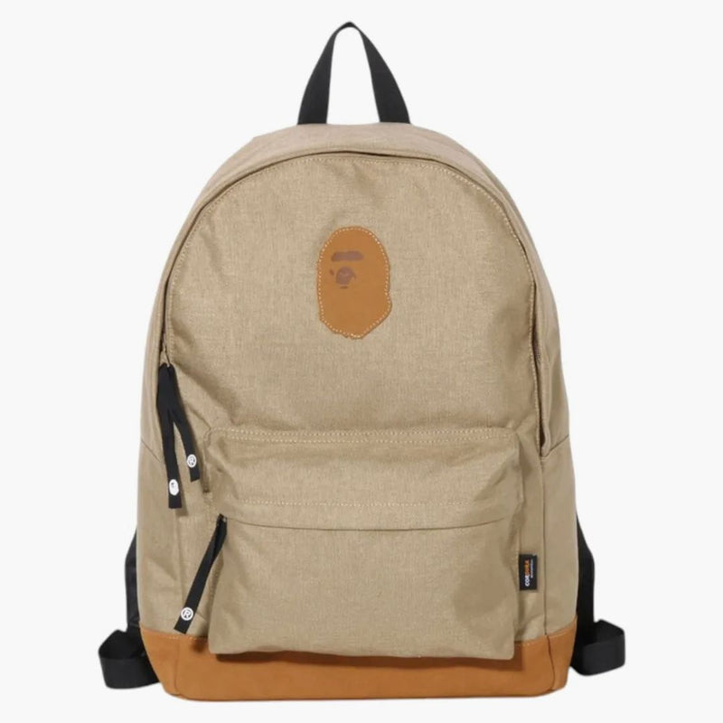 Bape Ape Head Patch Cordura Daypack Beige