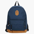 Bape Ape Head Patch Cordura Daypack Navy