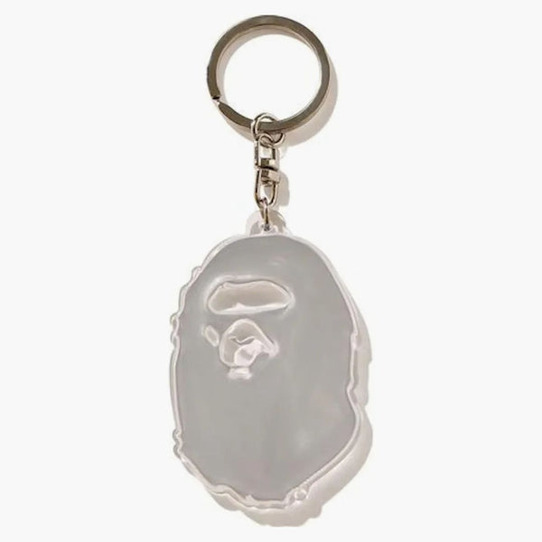Bape Ape Head Reflective Keychain (FW20) White