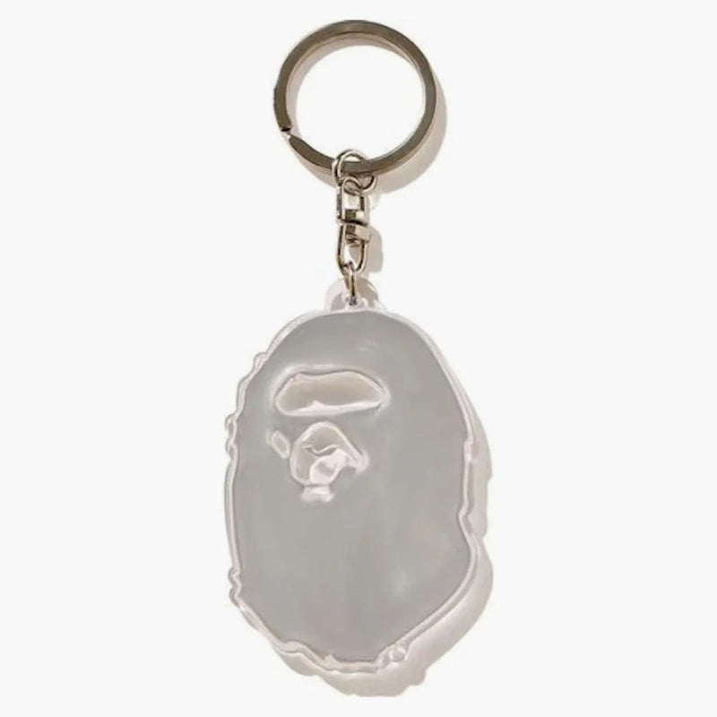 Bape Ape Head Reflective Keychain (FW20) White