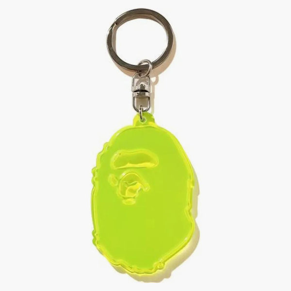 Bape Ape Head Reflective Keychain (FW20) Yellow
