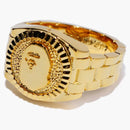 Bape Ape Head Ring Gold