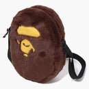 Bape Ape Head Shoulder Bag Brown