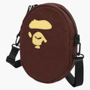 Bape Ape Head Shoulder Bag (SS25) Brown
