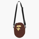 Bape Ape Head Shoulder Bag (SS25) Brown