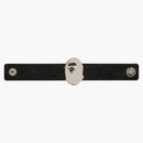Bape Ape Head Silver Bracelet Black