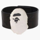 Bape Ape Head Silver Bracelet Black