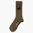 Bape Ape Head Socks (SS25) OliveDrab