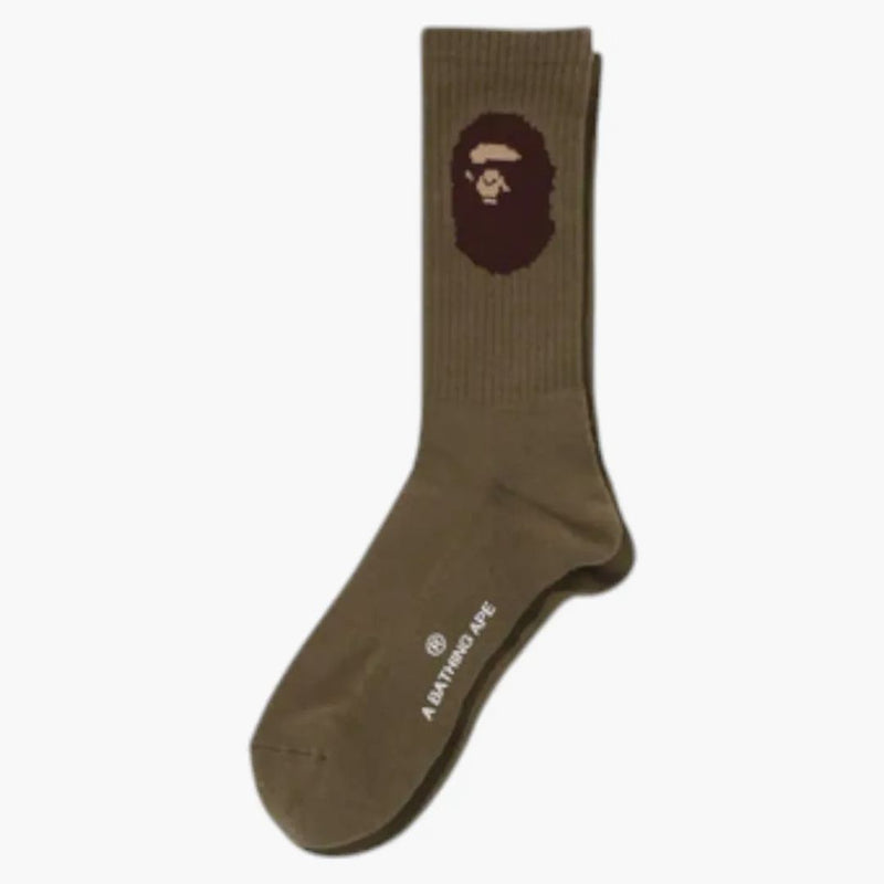 BAPE APE Head Socks (SS25) OLIVEDRAB