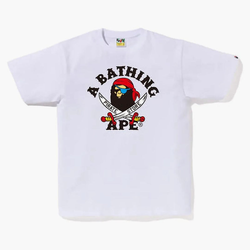 BAPE APE PIRATE TEA BIANCO BIANCO