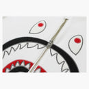 Bape Applique Metal Zip Shark Crewneck White