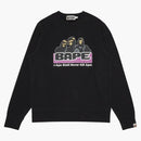 BAPE Archive Ape ska aldrig döda Ape Crewneck Black