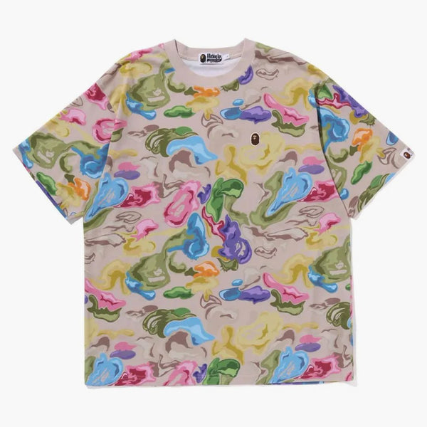Bape Art Camo Ape Head One Point Tee Multi