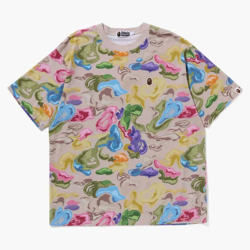 Bape Art Camo Ape Head One Point Tee Multi