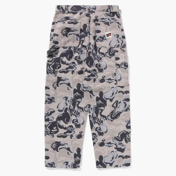 BAPE Art Camo Gobelin Work Pants Blue