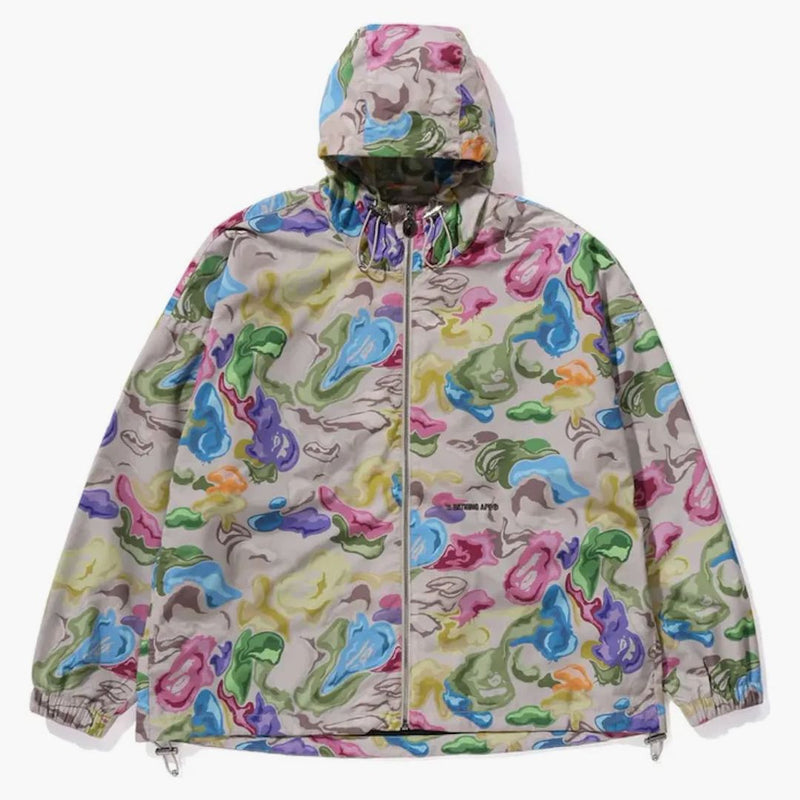 Bape Art Camo Lightweight Hoodie Jacket Multi