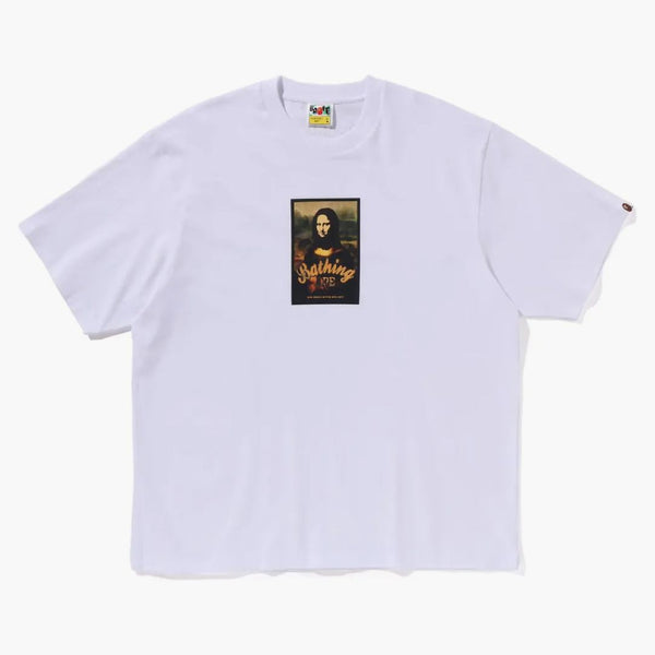 Bape Art Print Relaxaded Fit Tee White