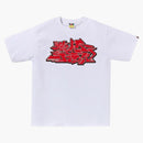 Bape asnka kanji graffiti logo tea white/red