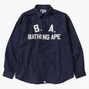 Bape B.A Loose Fit Denim Shirt Indigo