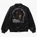 Bape (b)ape Leather Varsity Jacket Black