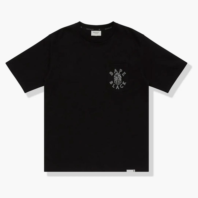 Bape Black Logo Pocket Tea Black