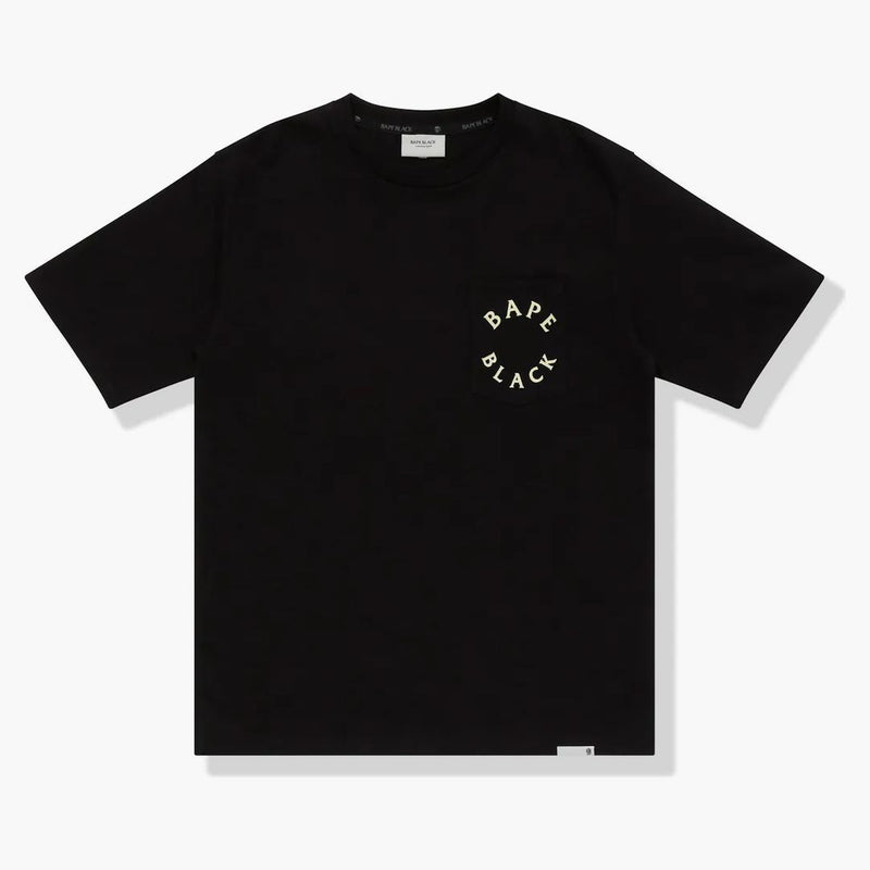 Bape Black Paisley Ape Head Pocket Tea Black Yellow