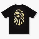 Bape Black Paisley Ape Head Pocket Tee Black Yellow