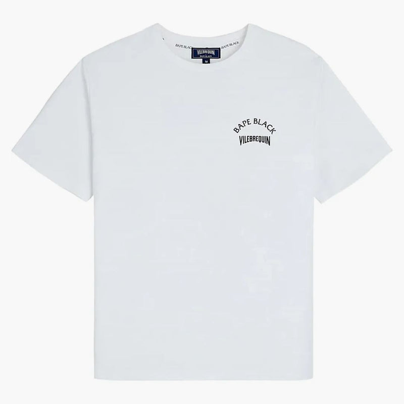 Bape Black X Vilebrequin Back Print Tee White