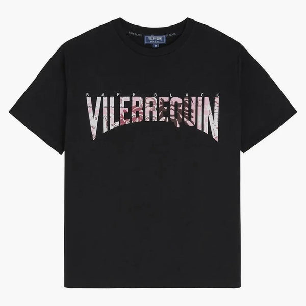 BAPE NERO X VILEBREQUIN LOGO TEA NERO