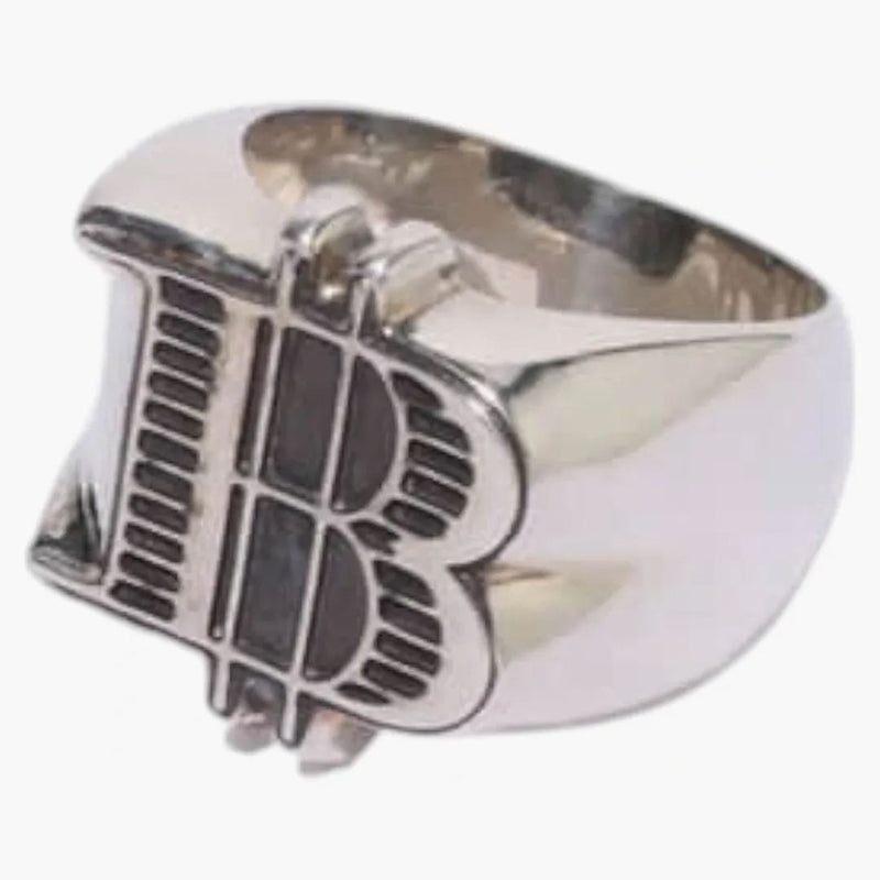 Bape B Logo Ring Silver